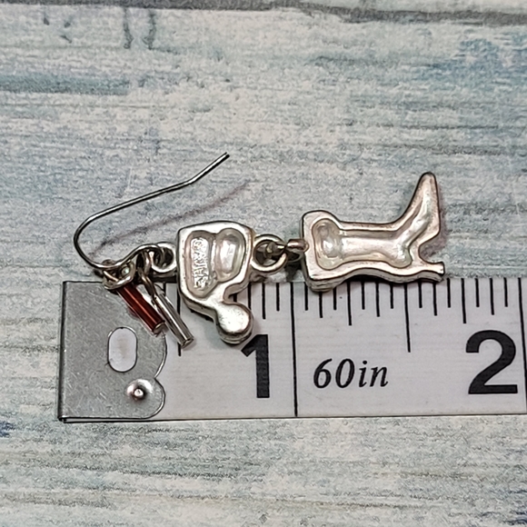 Festive Red Santa Hat and Boot Earrings - Picture 4 of 5